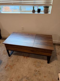 Brown Coffee Table with Great Storage
