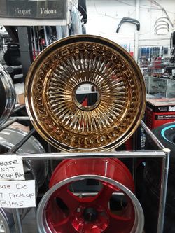 All Gold 13x7 100 Spoke With Knockoff And Adapter 1599.99