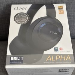 Cleer Alpha Wireless Noise Cancelling Bluetooth Overear Headphones 
