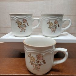 Cordella Handpainted Burnet Stoneware Cup Set