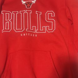 Chicago Bulls Red Hoodie NBA Basketball Pullover Sweatshirt Men’s Medium