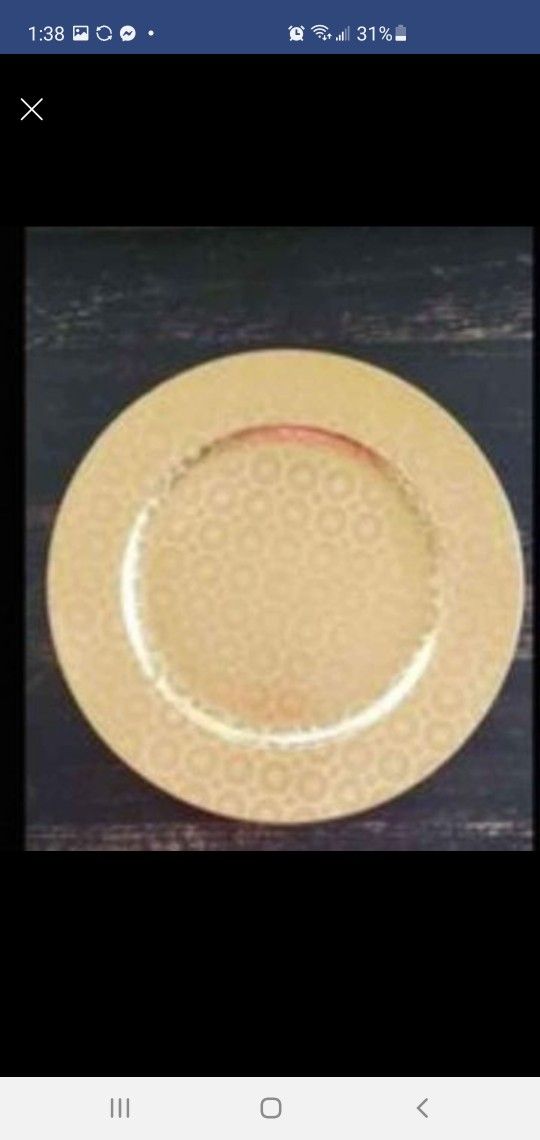Gold Or Silver Charger Plates