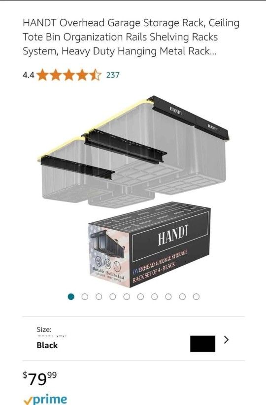 Handt Overhead Garage Storage Rack