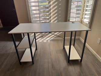 Desk and ergonomic chair