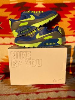 Nike air max 90 By You Seahawks inspired. (Seattle Seahawks on the tongue tag) Mens 10 used