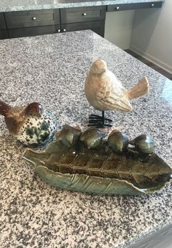 Ceramic bird home decor Farmhouse Country