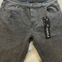 PURPLE BRAND jeans with rhinestone 