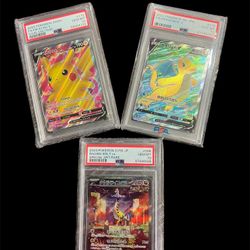 Pokemon  Cards PSA 10 All 3