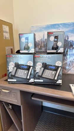 RCA ViSys 25424RE1 4-Line Expandable System Speakerphone with Call Waiting/Caller ID/Intercom,Silver