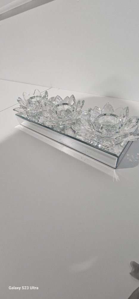 Mirrored Candle Holder