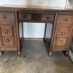Beautiful Old Solid Wood Desk