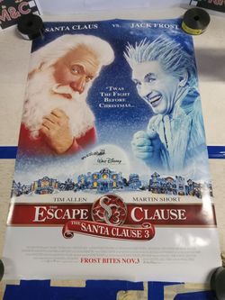 "Santa Clause 3" Original One-sheet Movie Poster 27x40 (2006) D/S