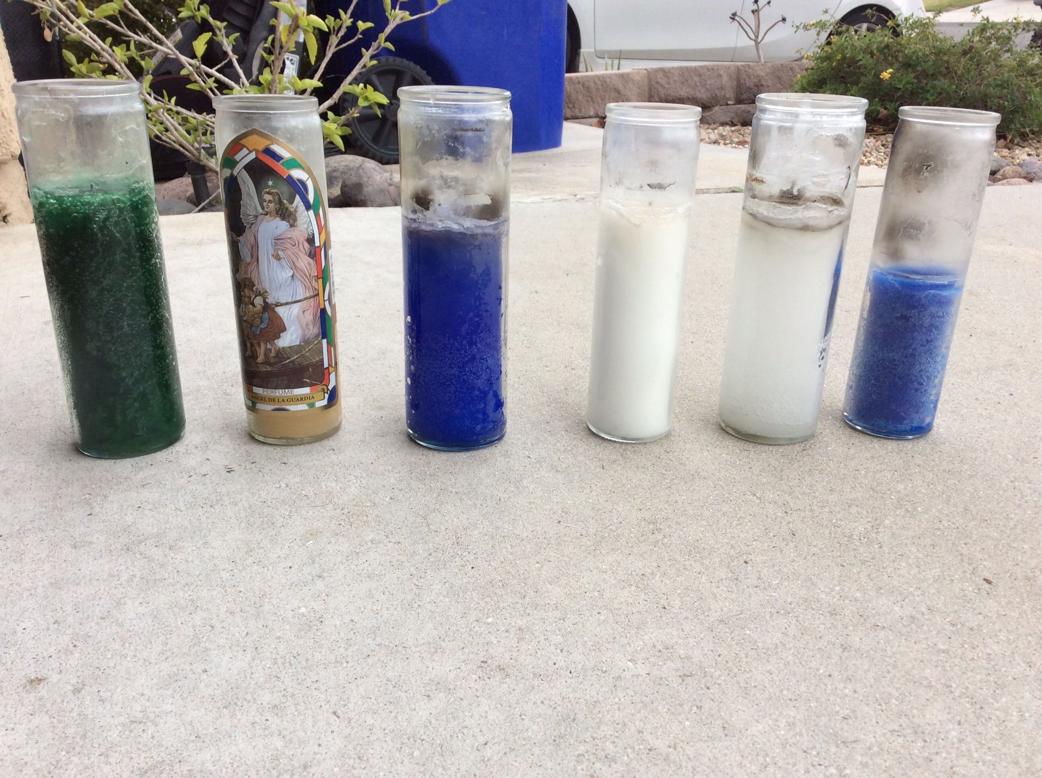 Glass Pillar Candles - 6