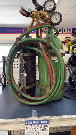 Oxy-Acetylene Welding Tank Set with Regulators