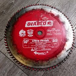 Diablo 10" x 30t Ultra Finish Saw Blade