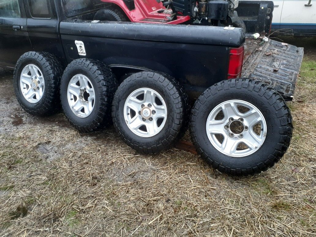 Toyota rims with mud and snow tires