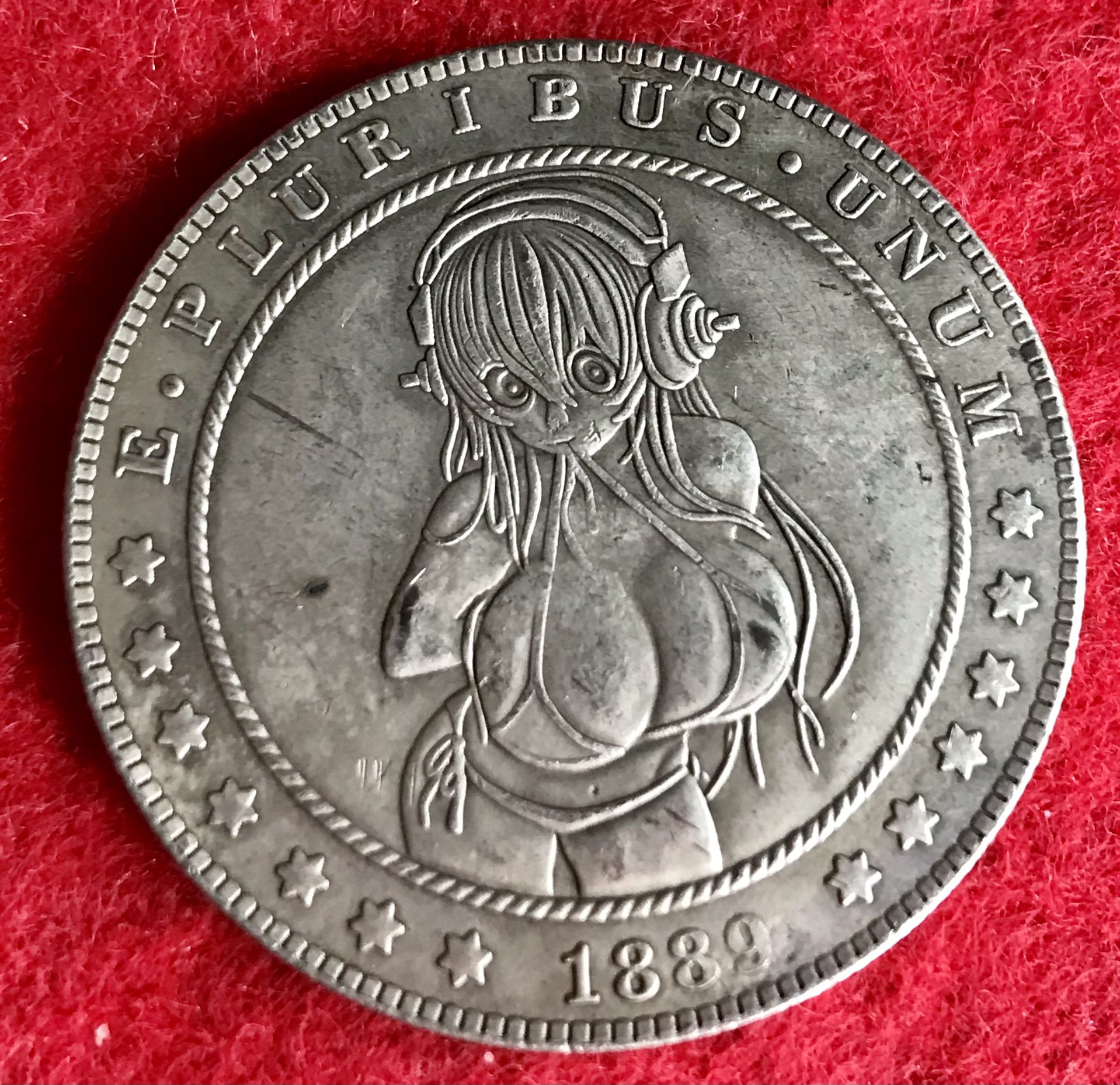 Anime Girl Coin. Only One Available! Shipped Same Day