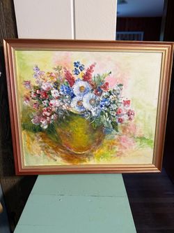 Still life floral painting