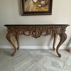 Cabriole Style Console Entry Table