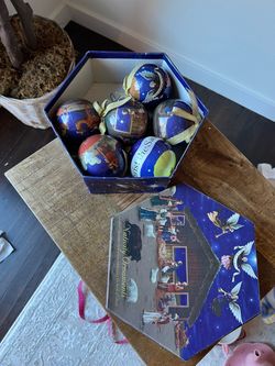 Nativity Ornaments Set in Hexagonal Box