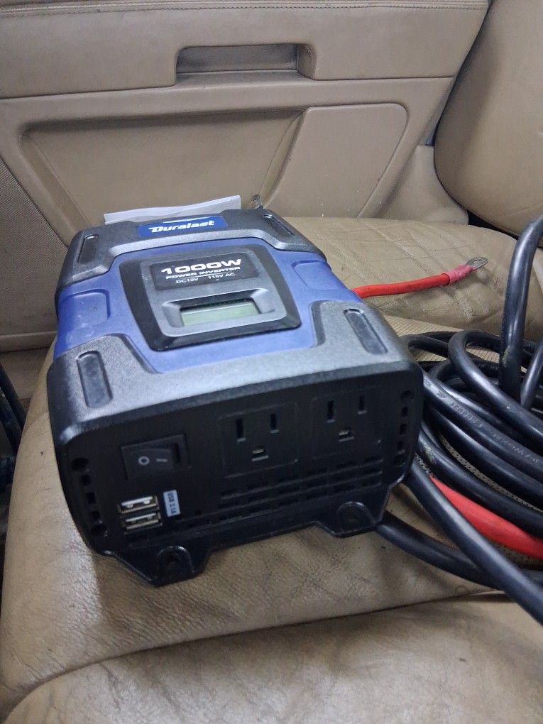 Inverter 12v 1000/2000watt 200amp Cables 25ft 6gauge