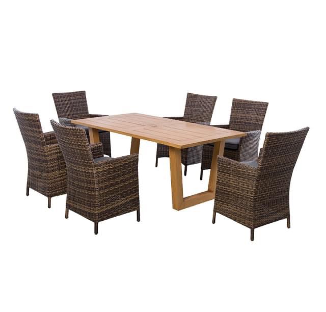 New 7pc outdoor patio furniture dining set