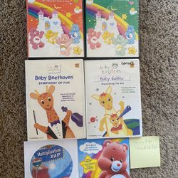 5 pack educational movies for young kids and one educational song for dvd