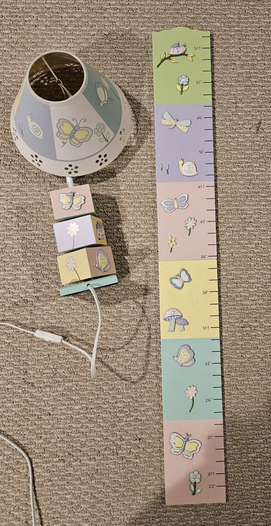Baby Room Lamp And Height Chart
