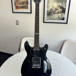 ESP/LTD Hybrid-300 Guitar in Black Gloss w/ ESP Hardcase & Upgrades (2002