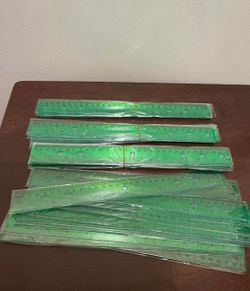 28 Pack of Green Rulers
