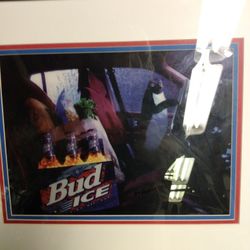 Anheuser Busch Framed Animation Art Bud Ice Penguins from "The Chase" #87 COA