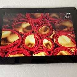 Amazon Fire Tablet with Case and Charger