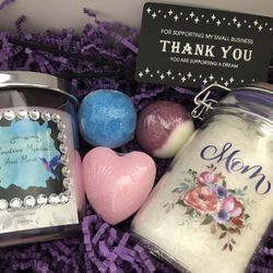 Mother’s Day Candle Bath Spa Basket Gifts 