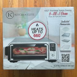 Kitchen Elite 8 in 1 Digital Toaster Oven Air Fryer