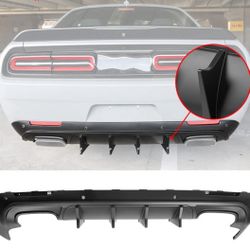 15-23 Dodge Challenger V4 Rear Bumper Diffuser Matte Black