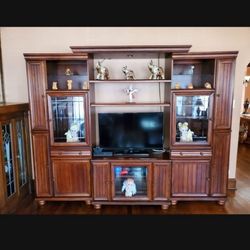 Solid Wood Entertainment Center