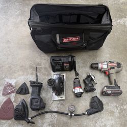 Craftsman Bolt-On Drill With Attachments