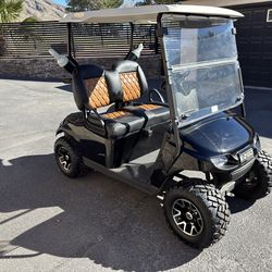 EZGO Lifted Lithium Golf Cart – Samsung SDI – Custom Seats – Off Road Tires