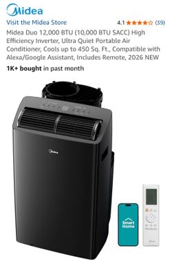 media three and one portable air conditioner 12,000 BTU
