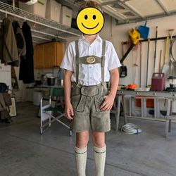 Vintage Lederhosen Child Size 10 - used in mint condition