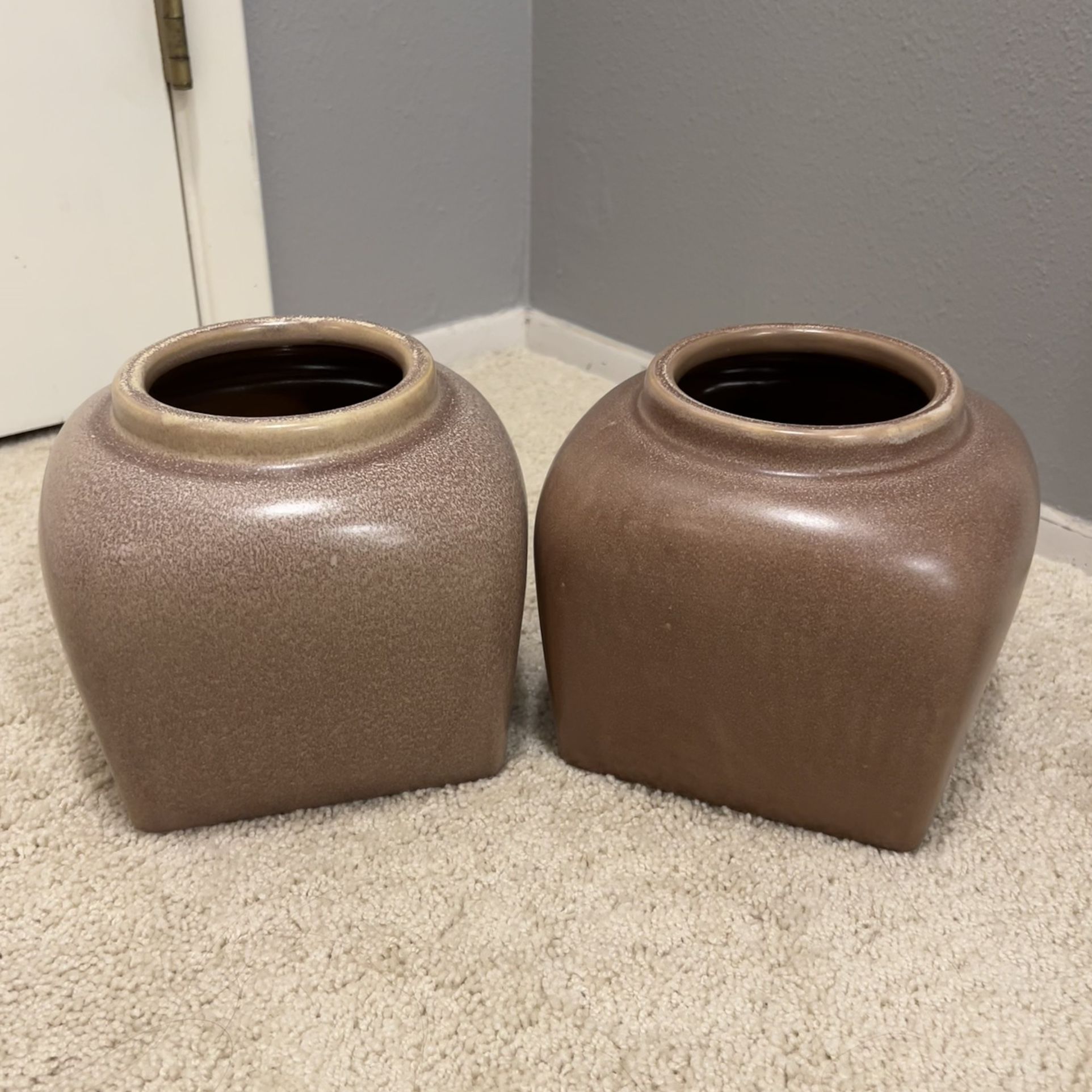 New Threshold Studio McGee Modern Brown Ceramic Vases