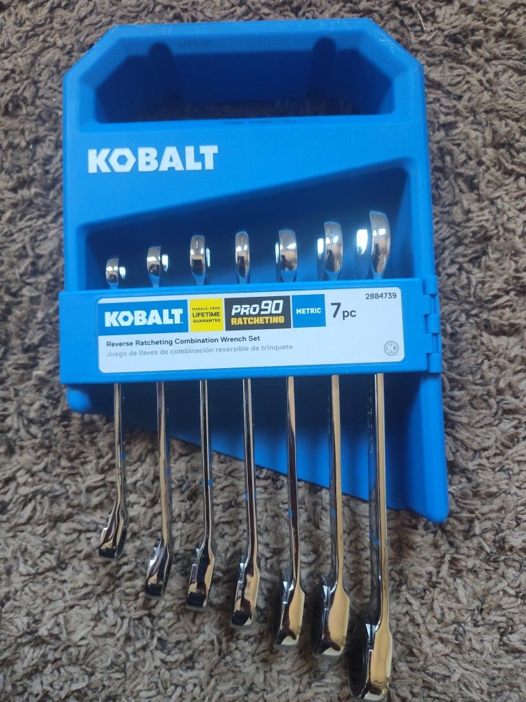 Kobalt 7 Piece Metric Ratcheting Wrench Set