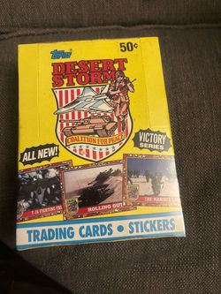 Topps Desert Storm Victory Series Trading Cards Box