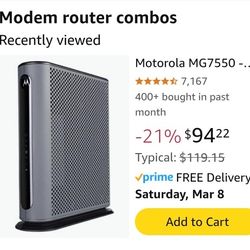 Cable Modem Reuters Mg7550 Motorola 