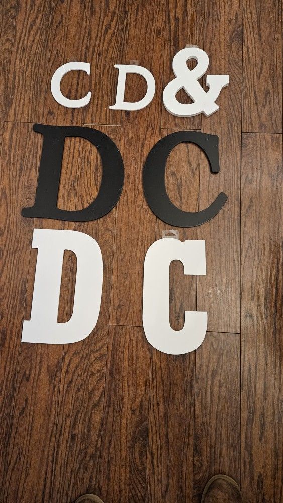 New 12" Letters All $10