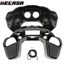 Unpainted Front Inner & Outer Headlight Fairing For Harley Road Glide FLTR 98-13