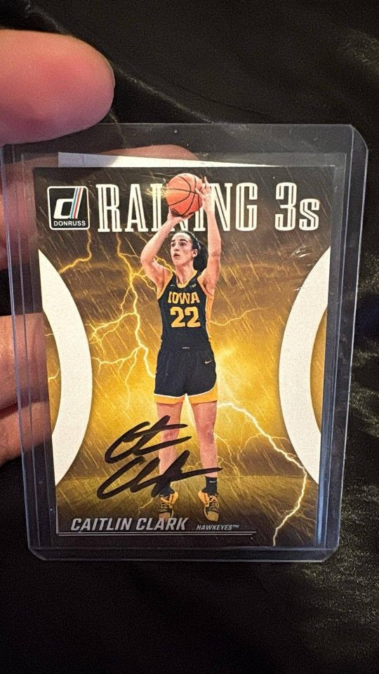 Caitlin Clark Signed Autograph Card Lot COA Iowa Hawkeyes Indiana Fever Signed