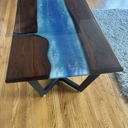 Epoxy Black Walnut Coffee Table