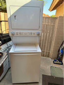 Frigidaire stackable washer dryer electric 220