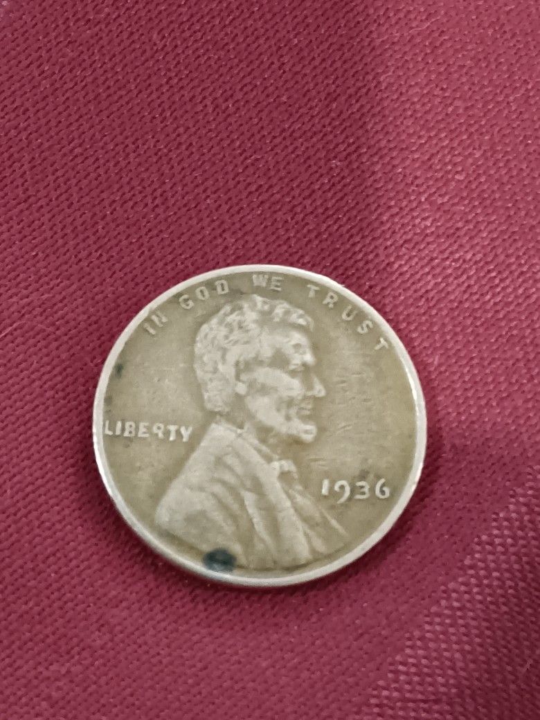 1936 P WDDO-002 hubbing With Broken Left Leg Of R In Liberty DD Date Rare Error Penny G-VG